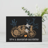 Invitation Halloween Haunween Haunted Hay Ride Ferme Tracteur (Debout devant)