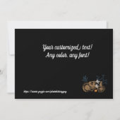 Invitation Halloween Haunween Haunted Hay Ride Ferme Tracteur (Dos)