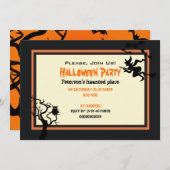 Invitation Halloween Haunween Place Party 5" x 7" (Devant / Derrière)