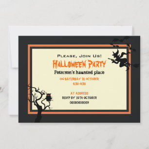 Invitation Halloween Haunween Place Party 5" x 7"
