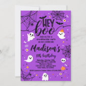 Invitation Halloween Hey Boo (Devant)