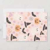 Invitation Halloween Hey Boo Cute Fantôme Anniversaire Photo (Dos)
