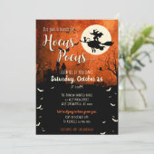 Invitation Halloween Hocus Pocus (Debout devant)