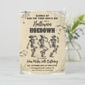 Invitation Halloween Hoedown Anniversaire Party (Debout devant)