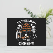 Invitation Halloween Horreur C'Est La Saison D'Être Déplaisan (Debout devant)