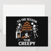 Invitation Halloween Horreur C'Est La Saison D'Être Déplaisan (Devant / Derrière)