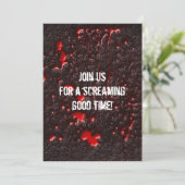 Invitation Halloween Horreur Roadkill (Debout devant)