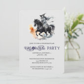 Invitation Halloween Horse sorcière Éffrayante Equestrio (Debout devant)