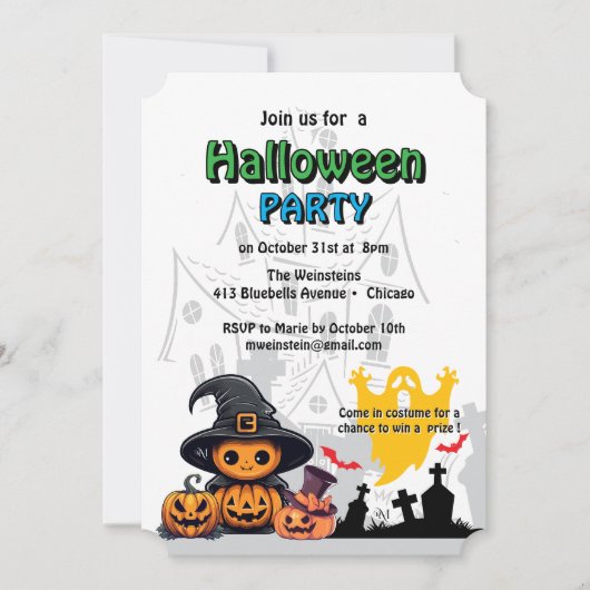 Invitation : HALLOWEEN House #3 (Devant)