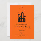 Invitation Halloween House Party Haunted House Moderne (Devant)