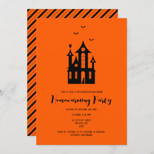 Invitation Halloween House Party Haunted House Moderne