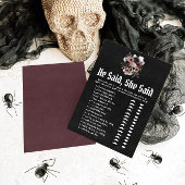 Invitation Halloween Il A Dit, Elle A Dit Fête des mariées Ga