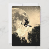 Invitation Halloween Imaginaire gothique Lune (Dos)
