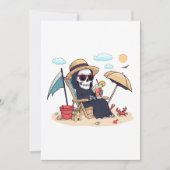 Invitation Halloween in Summer – Grim Reaper on the Beach (Devant)