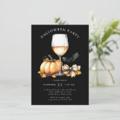 Invitation Halloween incroyablement élégante (Debout devant)