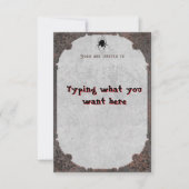 Invitation Halloween/Invitation (Devant)