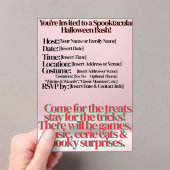 Invitation Halloween Invitation Acrylique (In situ (ordinateur de poche))