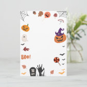 Invitation Halloween Invite, Halloween Card (Debout devant)