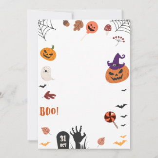 Invitation Halloween Invite, Halloween Card