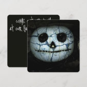 Invitation Halloween Jack-o-lanterne déplaisant (Devant / Derrière)