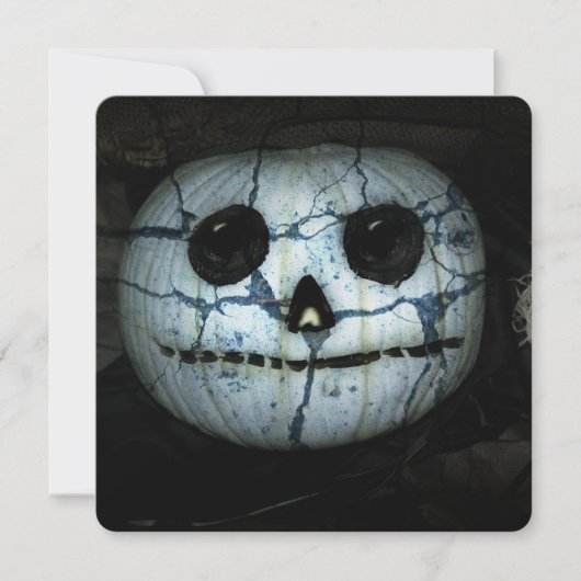 Invitation Halloween Jack-o-lanterne déplaisant (Devant)