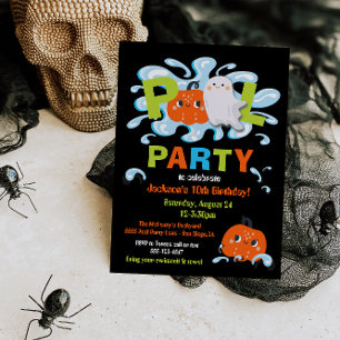 Invitation Halloween Jeudi Piscine
