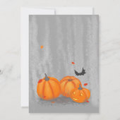 Invitation Halloween jolie petite sorcière (Dos)