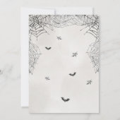 Invitation Halloween la mort à mes vingt ans Anniversaire (Dos)