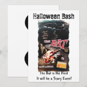 Invitation Halloween L'affiche du film Bat Vincent Price (Devant / Derrière)