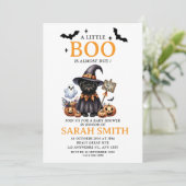 Invitation Halloween Le Petit Chien Boo est presque dû Baby s (Debout devant)