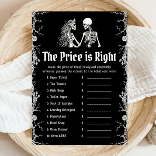 Invitation Halloween le prix est la bonne Fête des mariées je