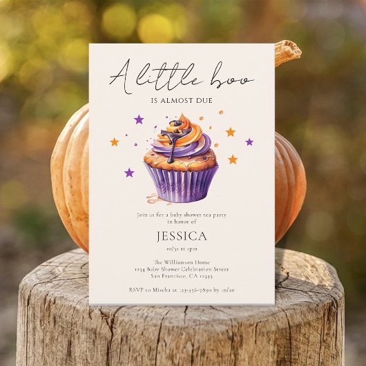 Invitation Halloween Le Thème Un Petit Baby shower Boo