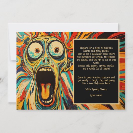 Invitation Halloween L'Invitation Crim-o-Ween (Dos)