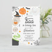 Invitation Halloween Little Boo Boy Ghost 2e fête d'anniversa (Debout devant)