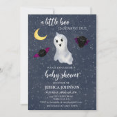 Invitation Halloween Little Boo Starry Night mignonne (Devant)