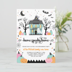 Invitation Halloween Maison chauffer Éffrayant Nouveau parti