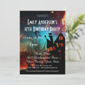 Invitation Halloween Maison hantée Anniversaire cosmique (Debout devant)