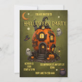 Invitation Halloween Maison Hantée invitation (Devant)