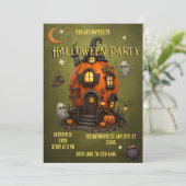 Invitation Halloween Maison Hantée invitation (Debout devant)