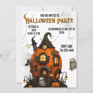 Invitation Halloween Maison Hantée invitation