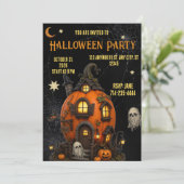 Invitation Halloween Maison Hantée invitation (Debout devant)