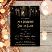 Invitation Halloween Maison hantée Mason Jar Costume Sweet 16