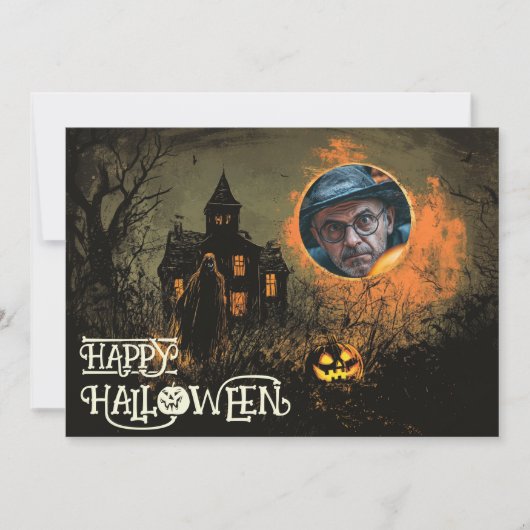 Invitation Halloween Manor de mal (Devant)