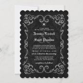 Invitation Halloween Mariage "avec" RÉCEPTION (Devant)