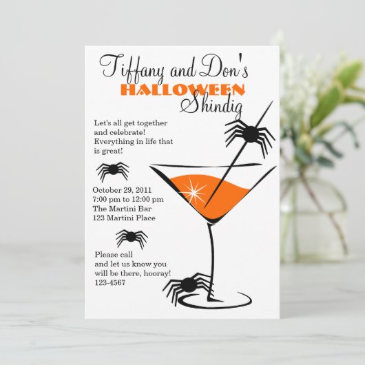 Invitation Halloween Martini Shindig ! (Debout devant)