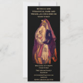 Invitation Halloween Masqué Parti Adulte Noir (Dos)