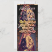 Invitation Halloween Masqué Parti Adulte Noir (Devant)