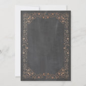 Invitation Halloween Masquerade Chalk Ball gothique (Dos)