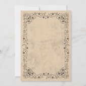 Invitation Halloween Masquerade Masque Ball gothique (Dos)