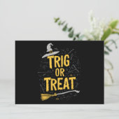 Invitation Halloween Math Enseignant Trier Ou Treat School (Debout devant)